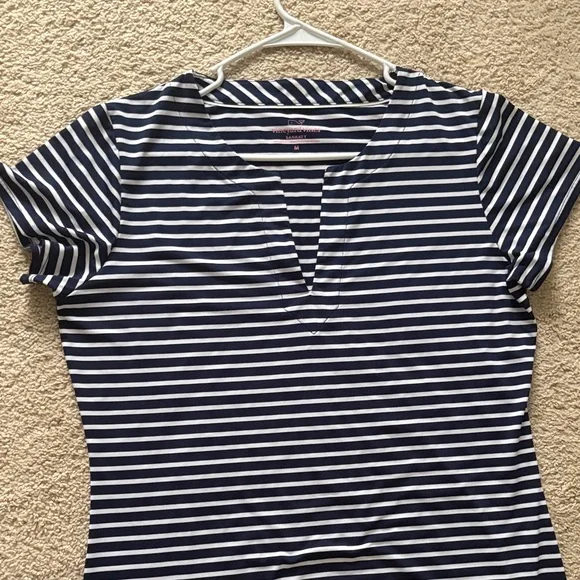 Vineyard Vines Navy and White Striped Top - Picture 7 of 12